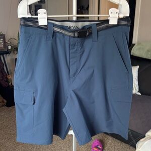Orvis Men's Blue Cargo Shorts Size 34